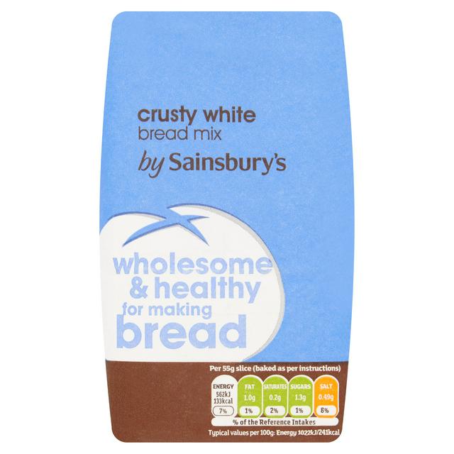 Sainsbury's Crusty White Bread Mix, 500g