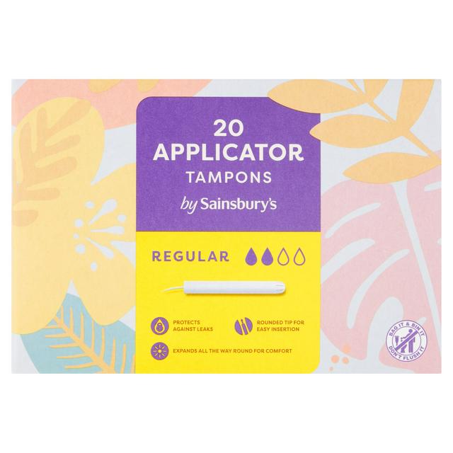Sainsbury's 20 Applicator Tampons Regular