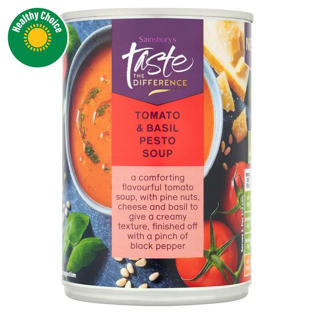 Sainsbury's Taste the Difference Tomato & Basil Pesto Soup 380g