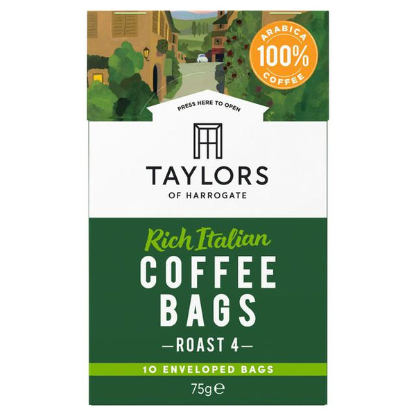 Taylors Of Harrogate 10 Rich Italian Coffee Bags