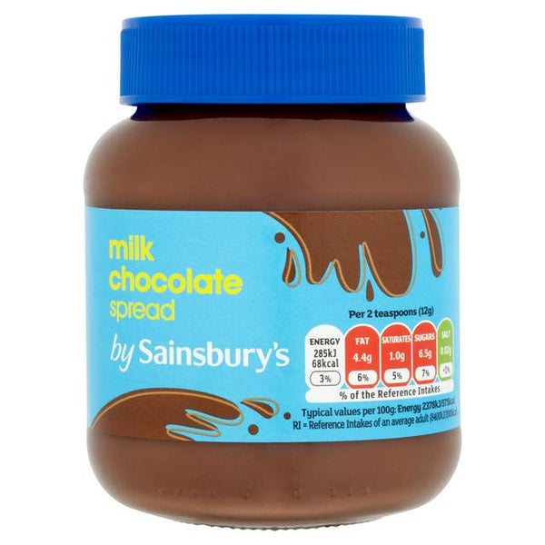 Sainsbury's Milk Chocolate Spread Chocolate, 400g