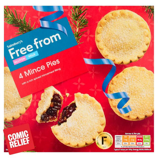 Sainsbury's Free From 4 x 230g Mince Pies