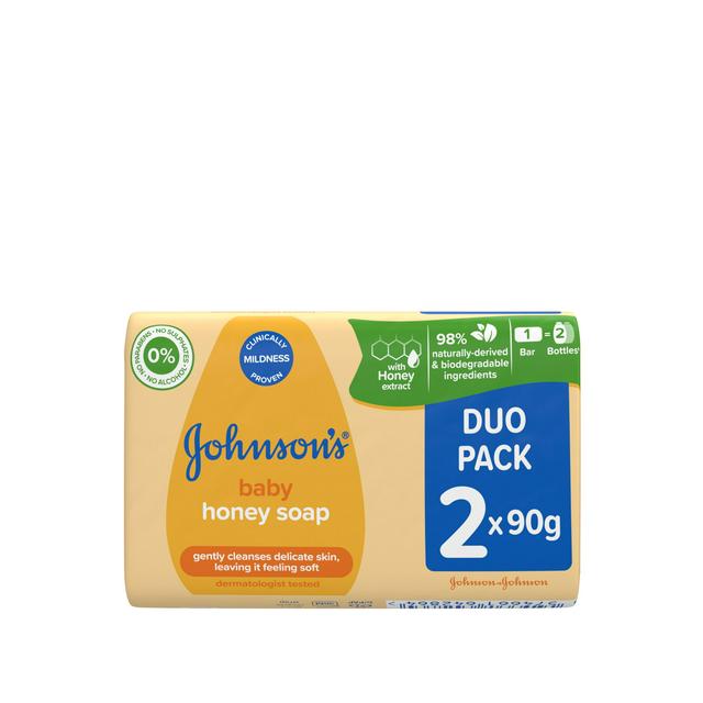 Johnson's Baby Honey Soap 2 x 90g