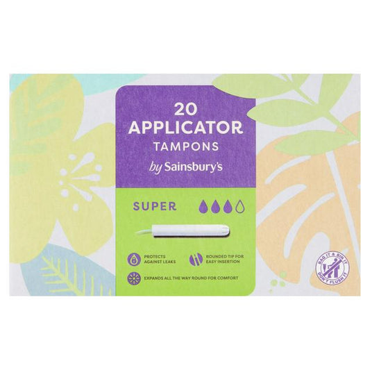 Sainsbury's Applicator Tampons Super x20