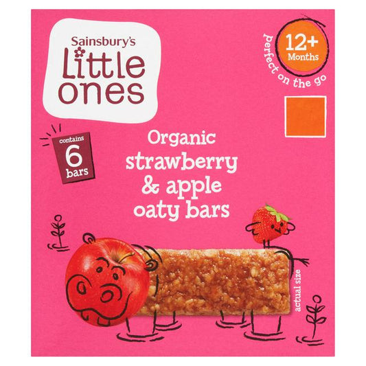 Sainsbury's Little Ones Strawberry Apple Oaty Bar 6x23g