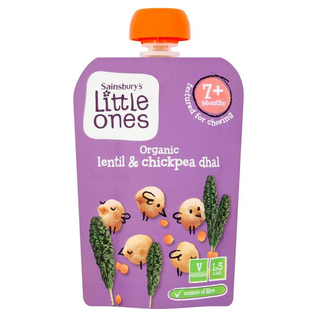 Sainsbury's Little Ones Organic Lentil & Chickpea Dhal with Rice, 130g