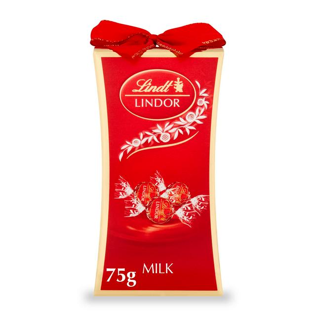 Lindt Lindor 75g Milk Chocolate Bow Gift Box