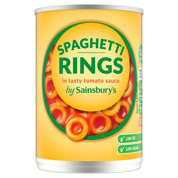 Sainsbury's Spaghetti Rings In Tomato Sauce, 400g