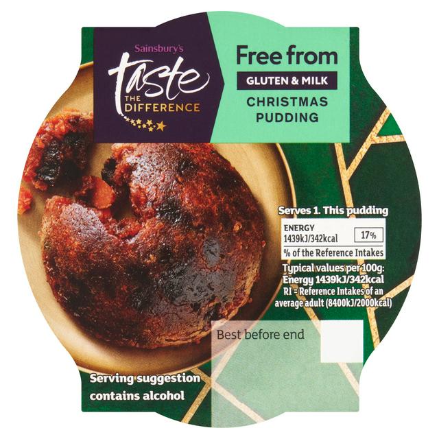 Sainsbury's Free From 100g Christmas Pudding, Taste the Difference