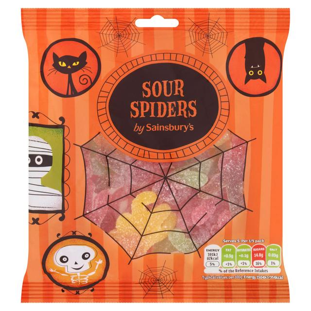 Sainsbury's  Sour Spiders Sweets 130g