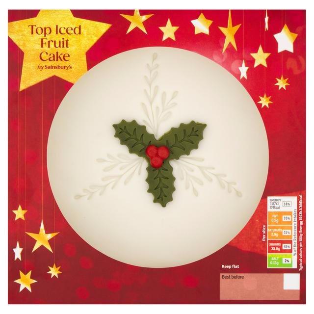 Sainsbury's 900g Top Iced Fruit Cake