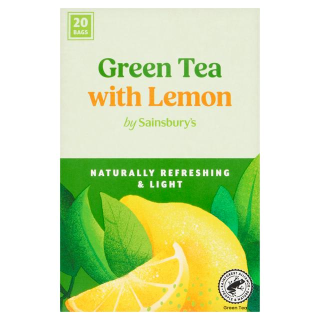 Sainsbury's 20 Green Tea with Lemon Tea Bags, 38g