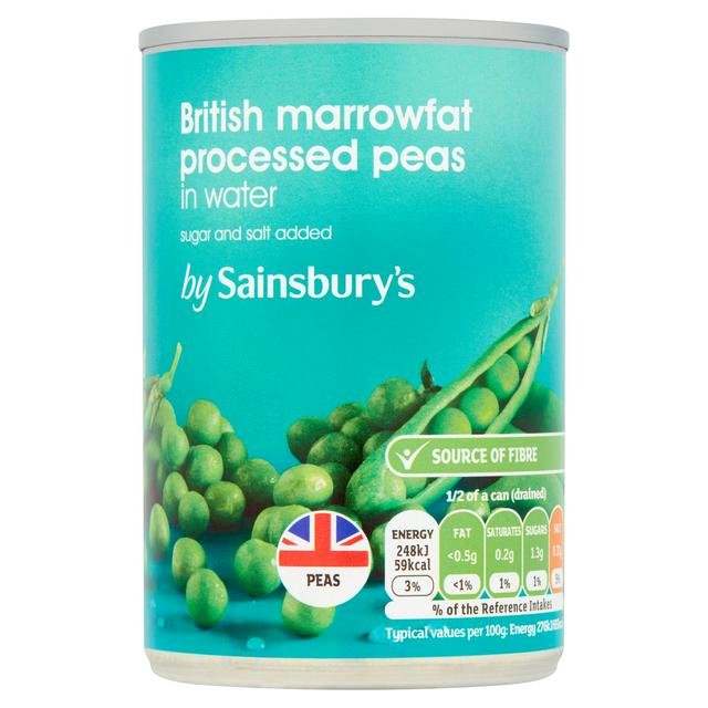 Sainsbury's British Marrowfat Processed Peas, 300g