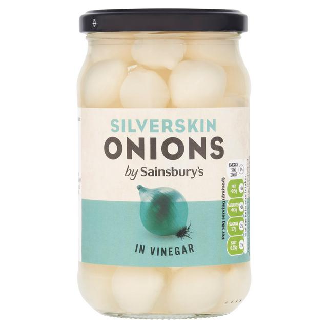 Sainsbury's Silverskin Onions in Vinegar, 440g