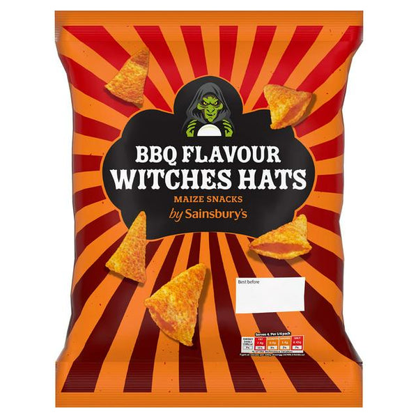 Sainsbury's  BBQ Flavour Witches Hats Maize Snacks 100g
