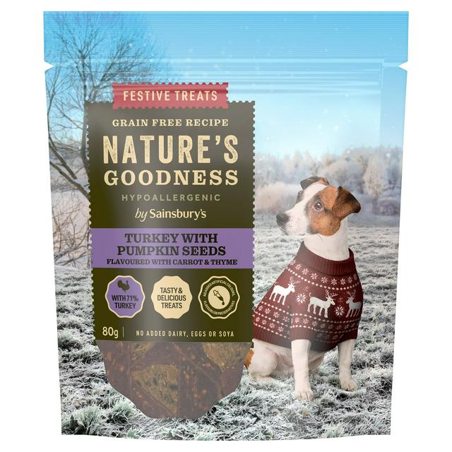 Sainsbury's 80g Turkey Mini Festive Bars Dog Treats