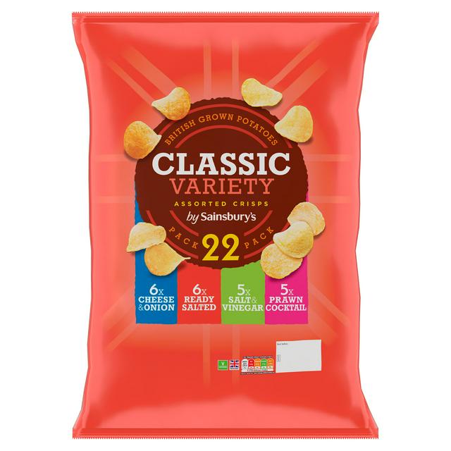 Sainsbury's Variety Crisps Multipack, 6x25g
