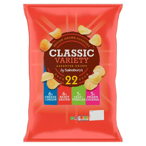 Sainsbury's Variety Crisps Multipack, 6x25g