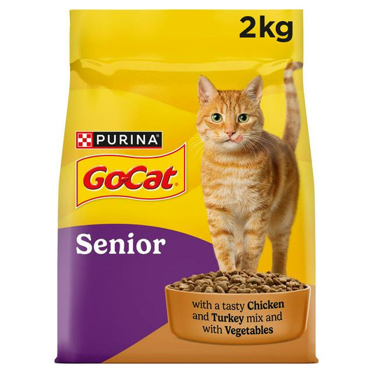 Go-Cat Complete Senior Cat with Chicken, Turkey & Vegetables 2kg