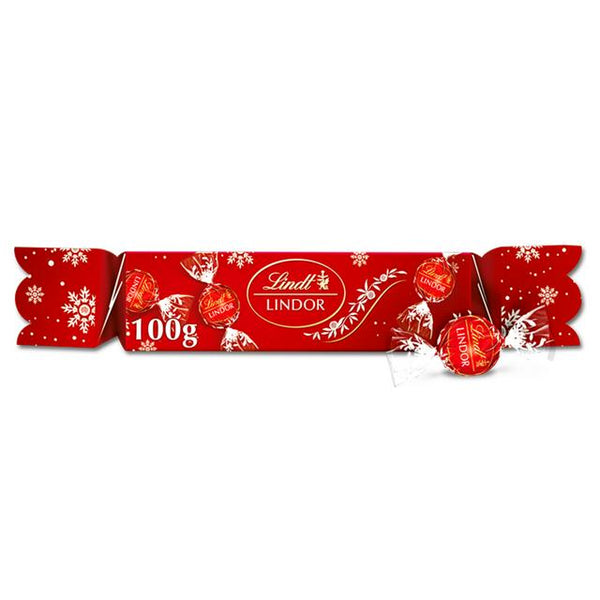 Lindt Lindor 100g Milk Chocolate Christmas Cracker
