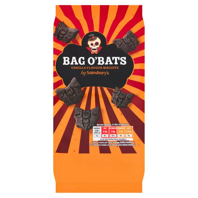 Sainsbury's  Bag O'Bats Vanilla Flavour Biscuits 125g