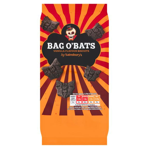 Sainsbury's  Bag O'Bats Vanilla Flavour Biscuits 125g