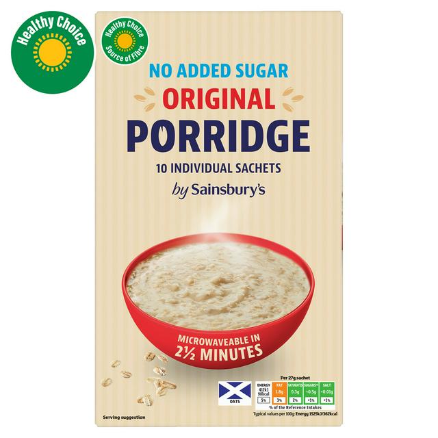 Sainsbury's Original Porridge, 27g - 10 Sachets