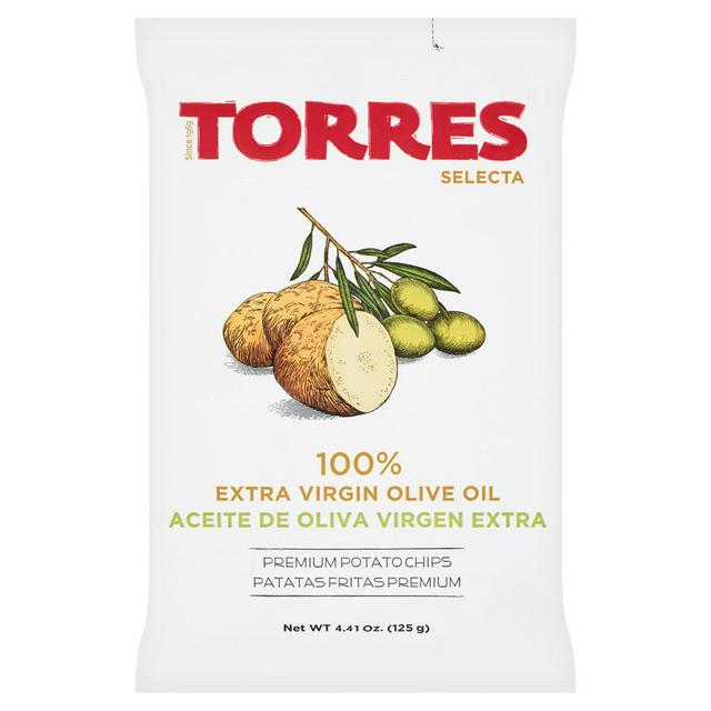 Torres 100% Extra Virgin Olive Oil Premium Potato Chips, 125g