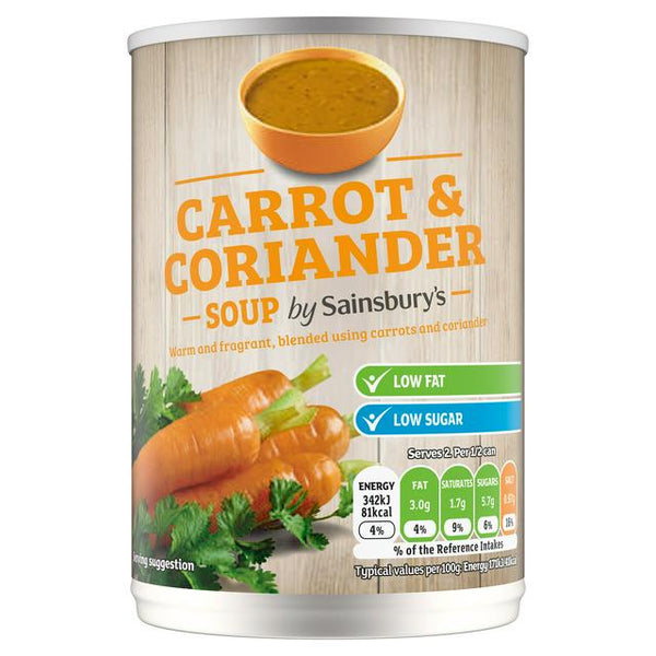 Sainsbury's Carrot & Coriander Soup, 400g