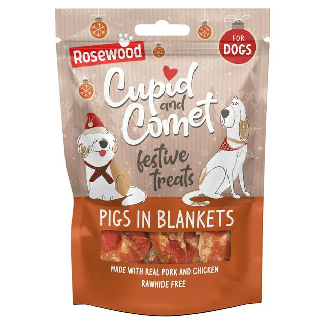 Rosewood Cupid & Comet 320g Pigs in Blankets Festive Dry Dog Food