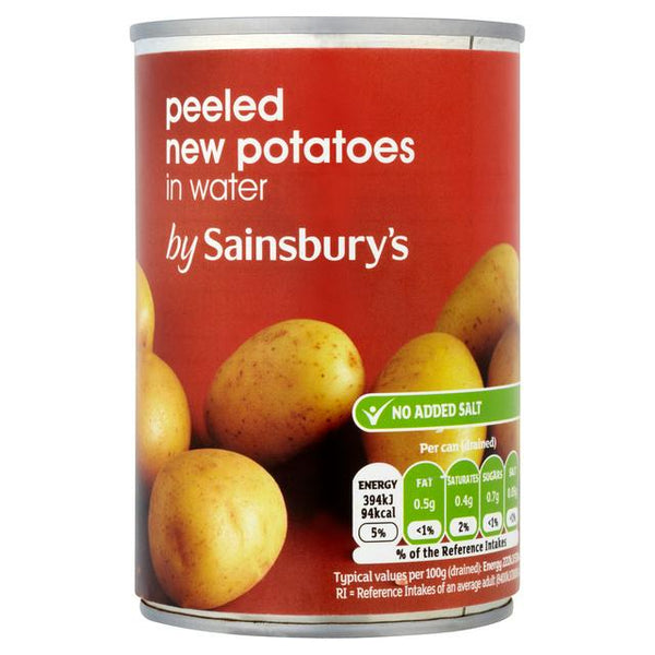 Sainsbury's Peeled New Potatoes In Water, 300g