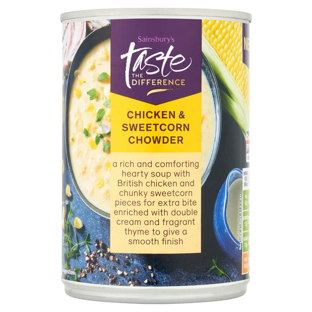 Sainsbury's Taste the Difference Chicken & Sweetcorn Chowder, 380g