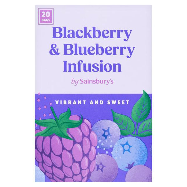 Sainsbury's 20 Blackberry & Blueberry Infusion Tea Bags, 40g