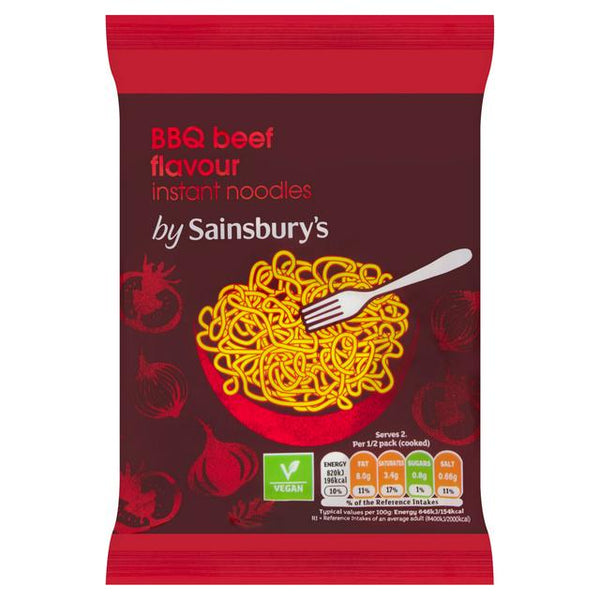 Sainsbury's Instant Noodles - BBQ Beef Flavour, 90g