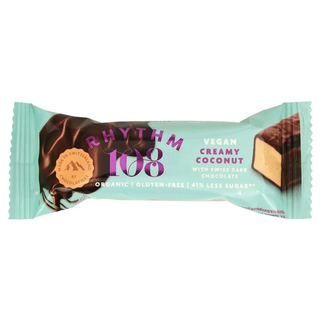 Rhythm 108 Creamy Coconut with Swiss Dark Chocolate, 33g