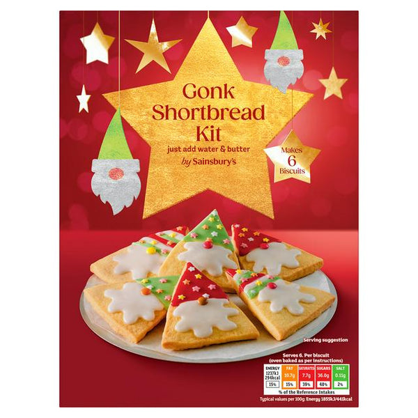 Sainsbury's 320g Gonk Shortbread Kit