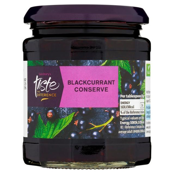 Sainsbury's Taste the Difference Blackcurrant Conserve, 340g
