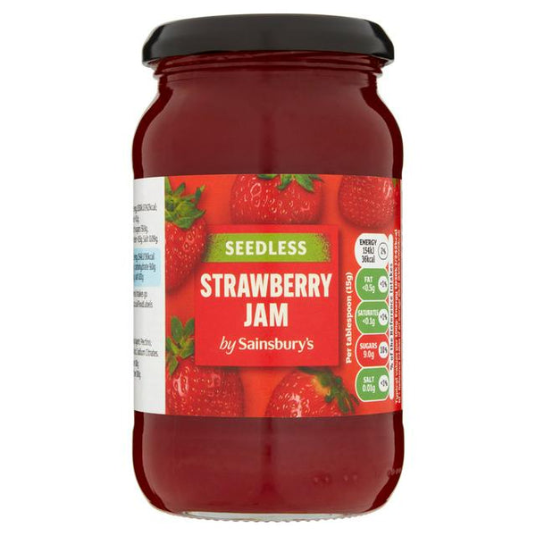 Sainsbury's Seedless Strawberry Jam, 454g