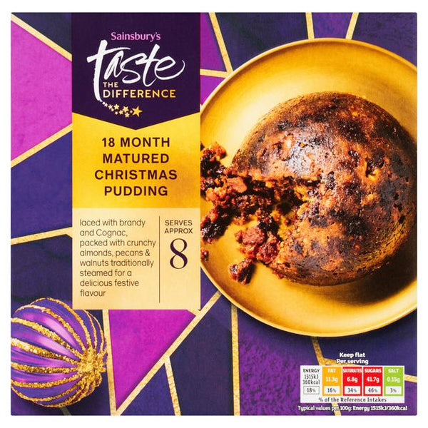 Sainsbury's Matured 18 Month Christmas Pudding, Taste the Difference 800g