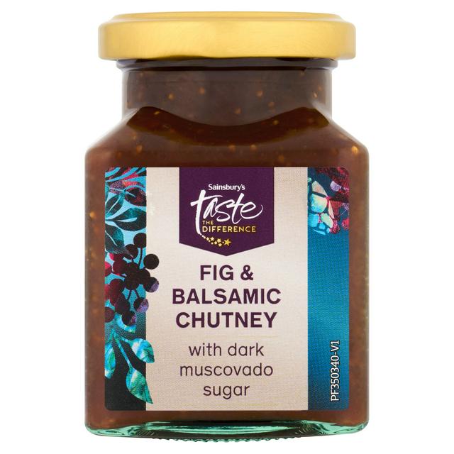 Sainsbury's 220g Fig & Balsamic Chutney with Dark Muscovado Sugar, Taste the Difference