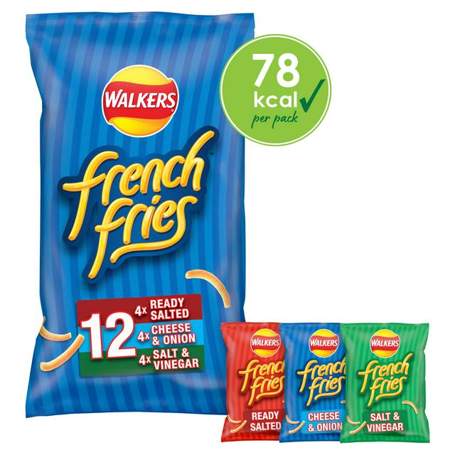 Walkers French Fries Variety Multipack Crisps Snacks, 12x18g
