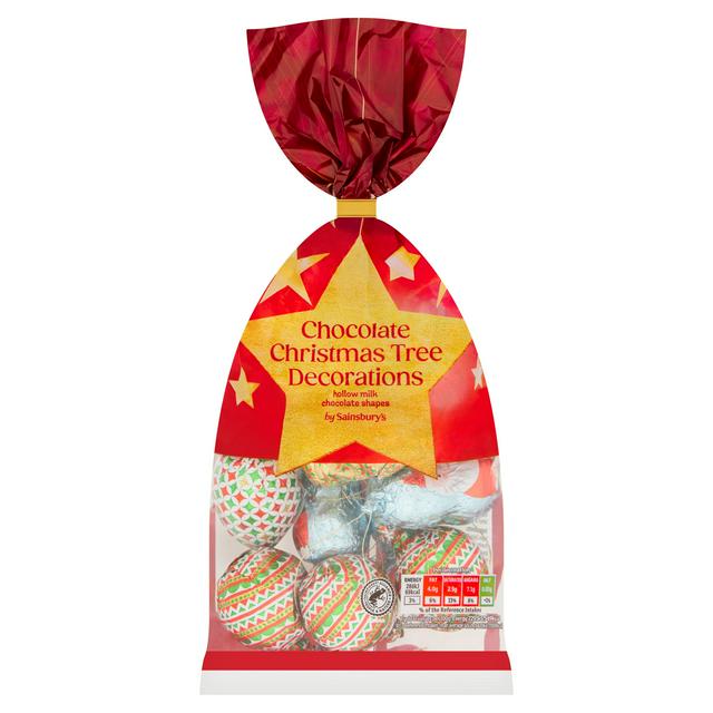 Sainsbury's 150g Chocolate Christmas Tree Decorations