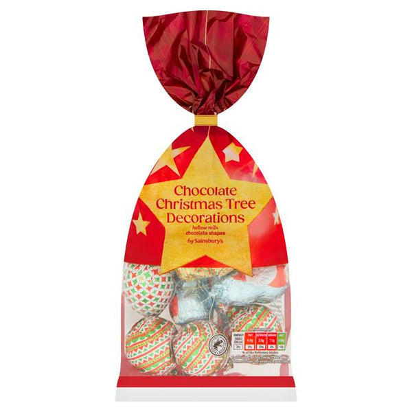 Sainsbury's 150g Chocolate Christmas Tree Decorations