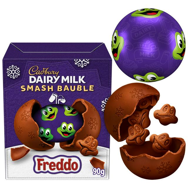 Cadbury Dairy Milk Smash Bauble 90g Freddo Faces Chocolate Box