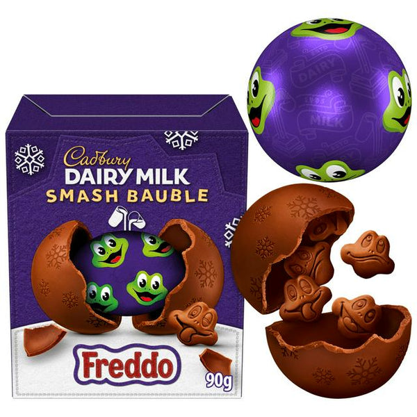 Cadbury Dairy Milk Smash Bauble 90g Freddo Faces Chocolate Box