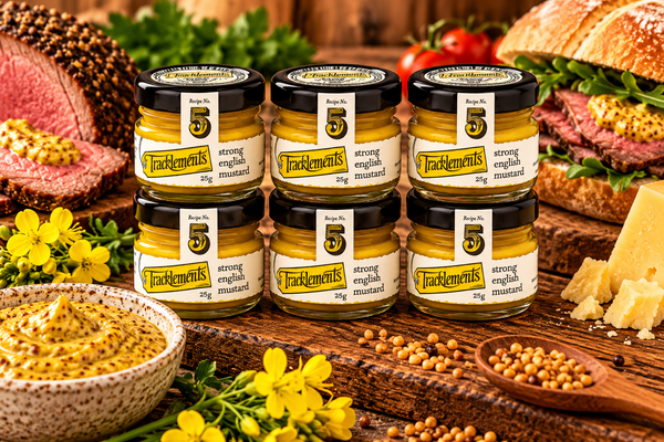 Tracklements Strong English Mustard Mini  25g - Pack of 6
