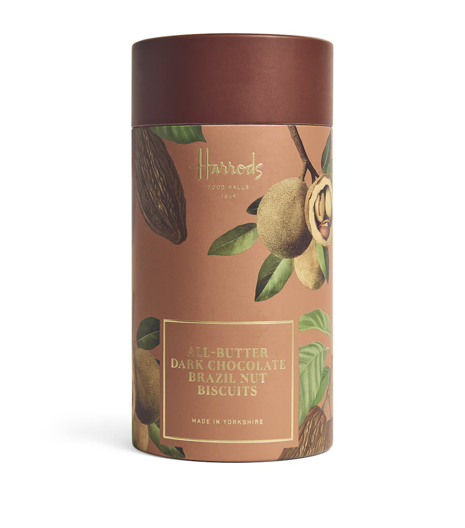 Harrods All-Butter Dark Chocolate Brazil Nut Biscuits - 200g