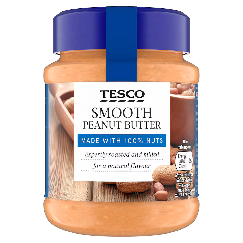 Tesco Smooth Peanut Butter, 340g