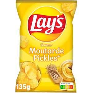 Lays Crisps Mustard Pickles 130g - French