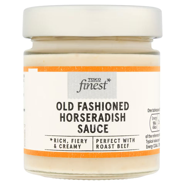 Tesco finest Old Fashioned Horseradish Sauce 180g